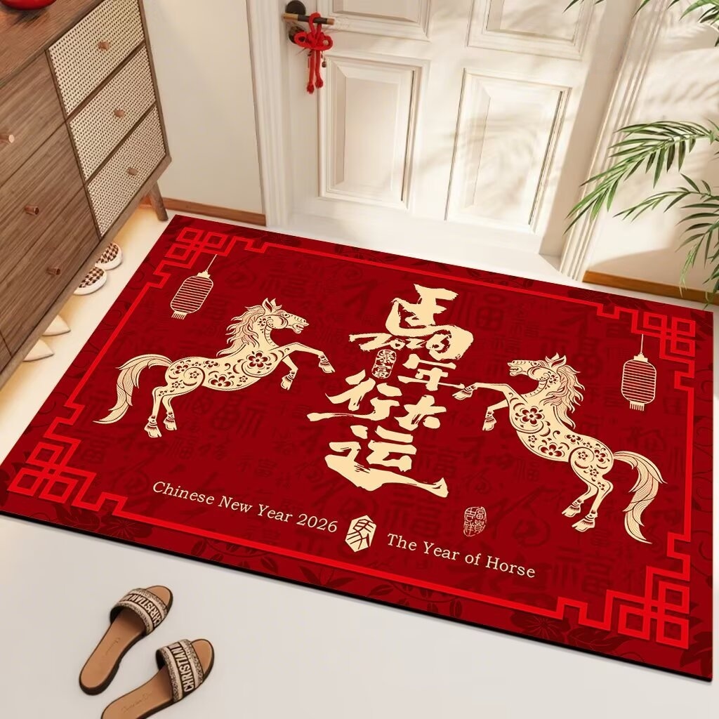 硅藻泥双开门防滑地垫加厚子母门垫吸水速干门垫吸水防滑垫家用