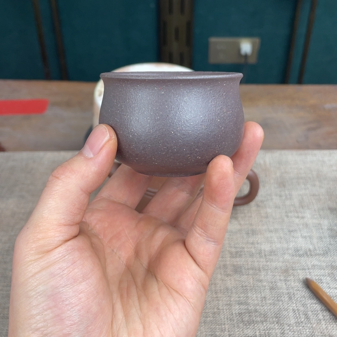 紫泥茶杯宜兴紫砂工艺