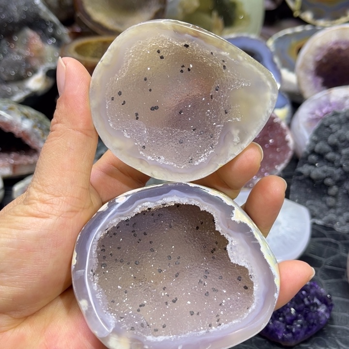 水晶未镶嵌珠宝半成品啵啵盆