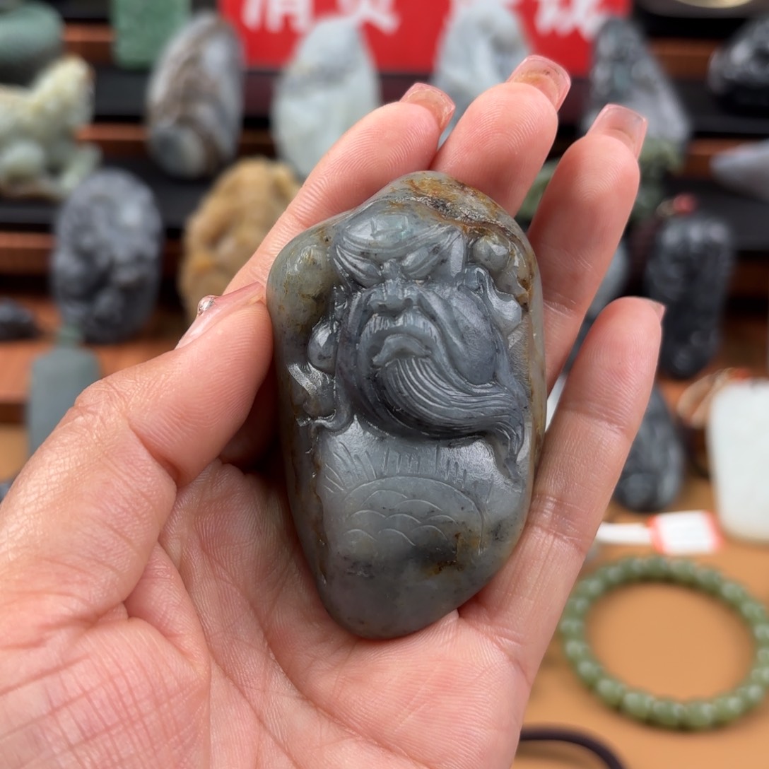 和田玉未镶嵌挂件