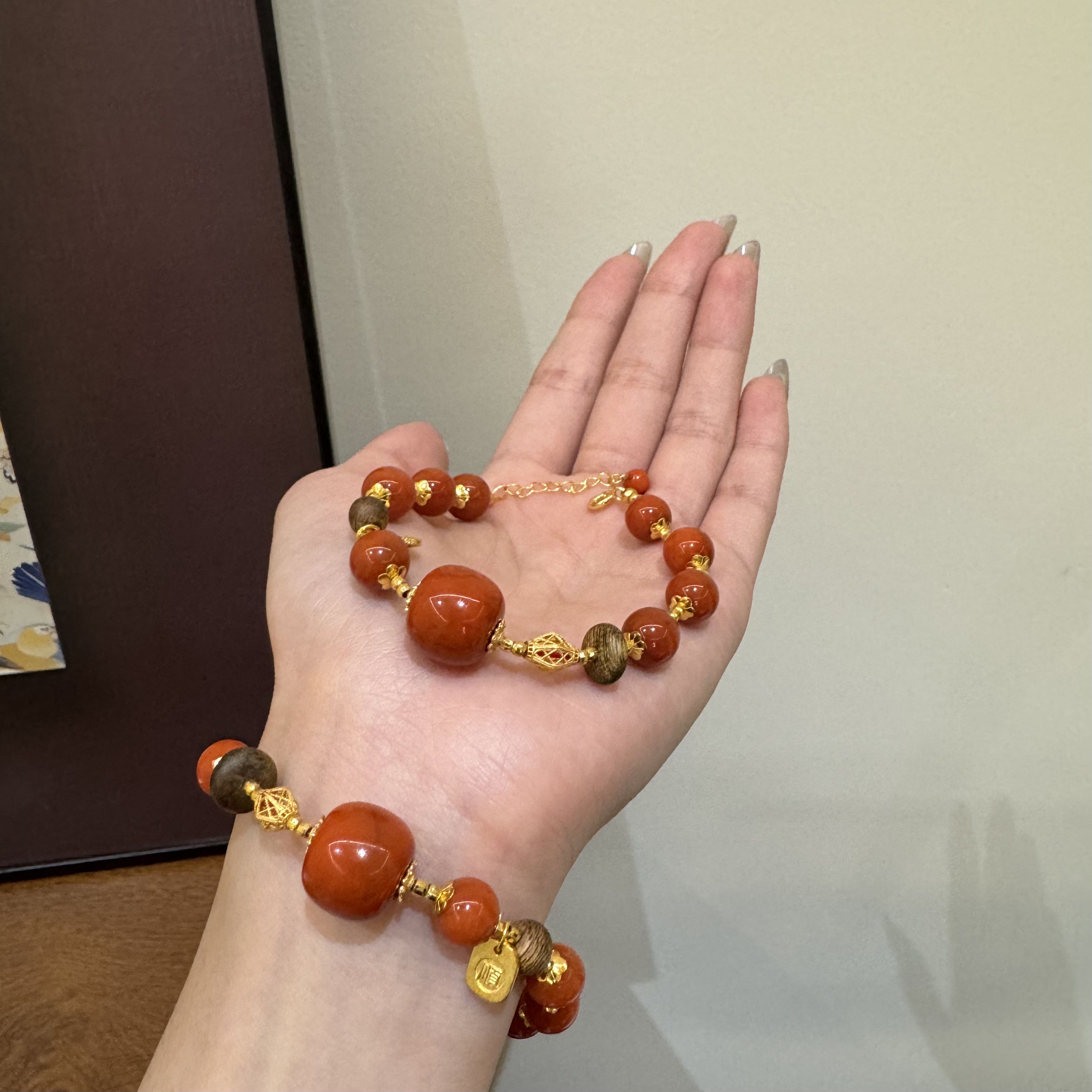 星俊|南红DIY手链尺寸约5mm【多样性发一件】4-2JH258X6