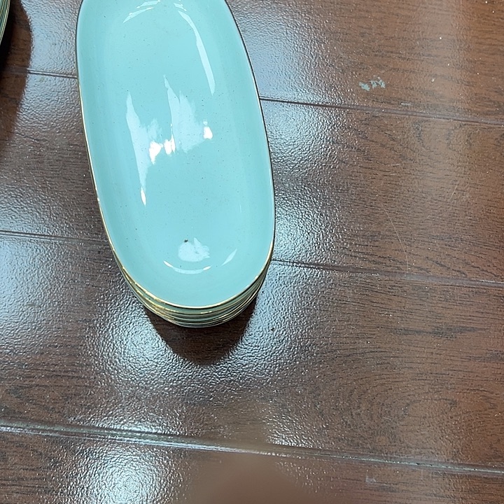 赞***英搪瓷瑕疵青瓷毛巾碟10个装