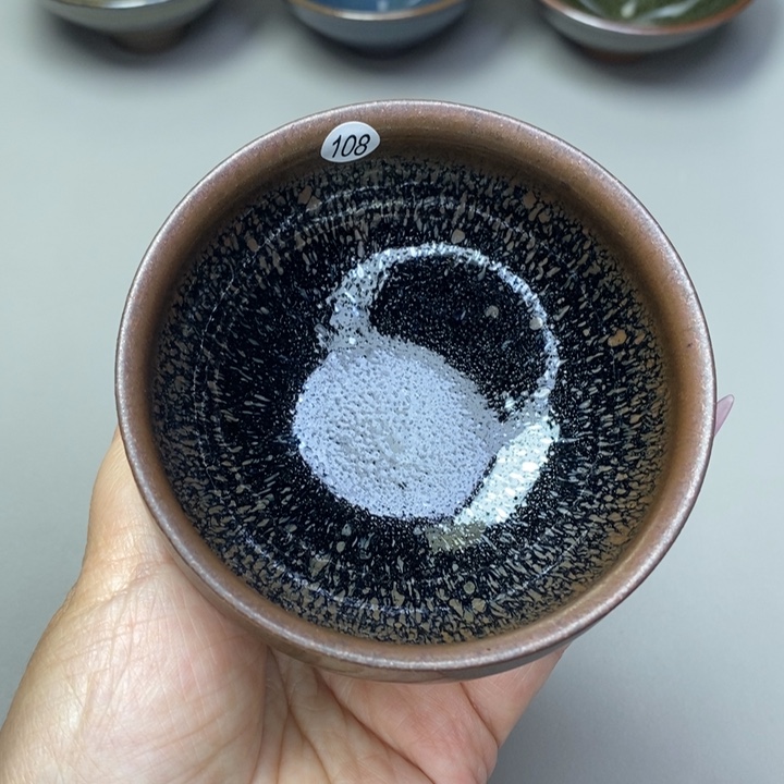 茶盏建窑建盏磨底柴烧主人杯