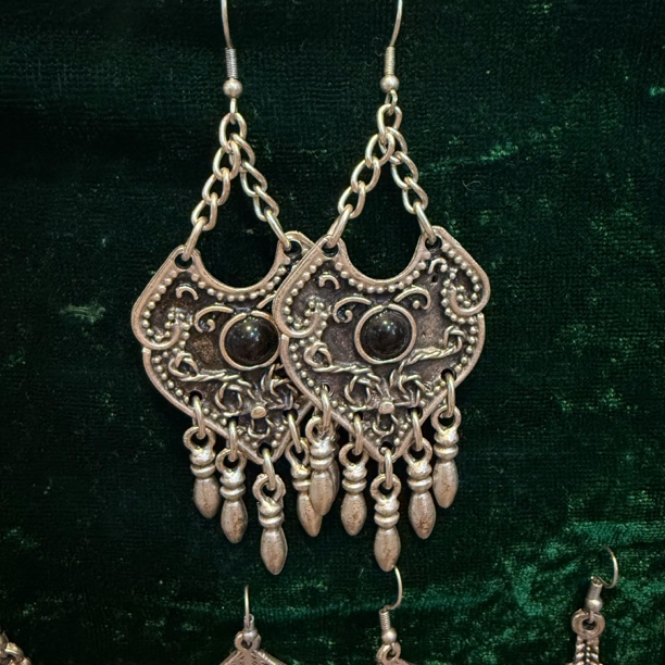 合金耳饰 进口  耳环    复古  