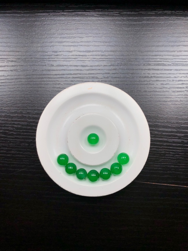 冰种绿翡卡9➕翡翠散珠一颗/多样性发货