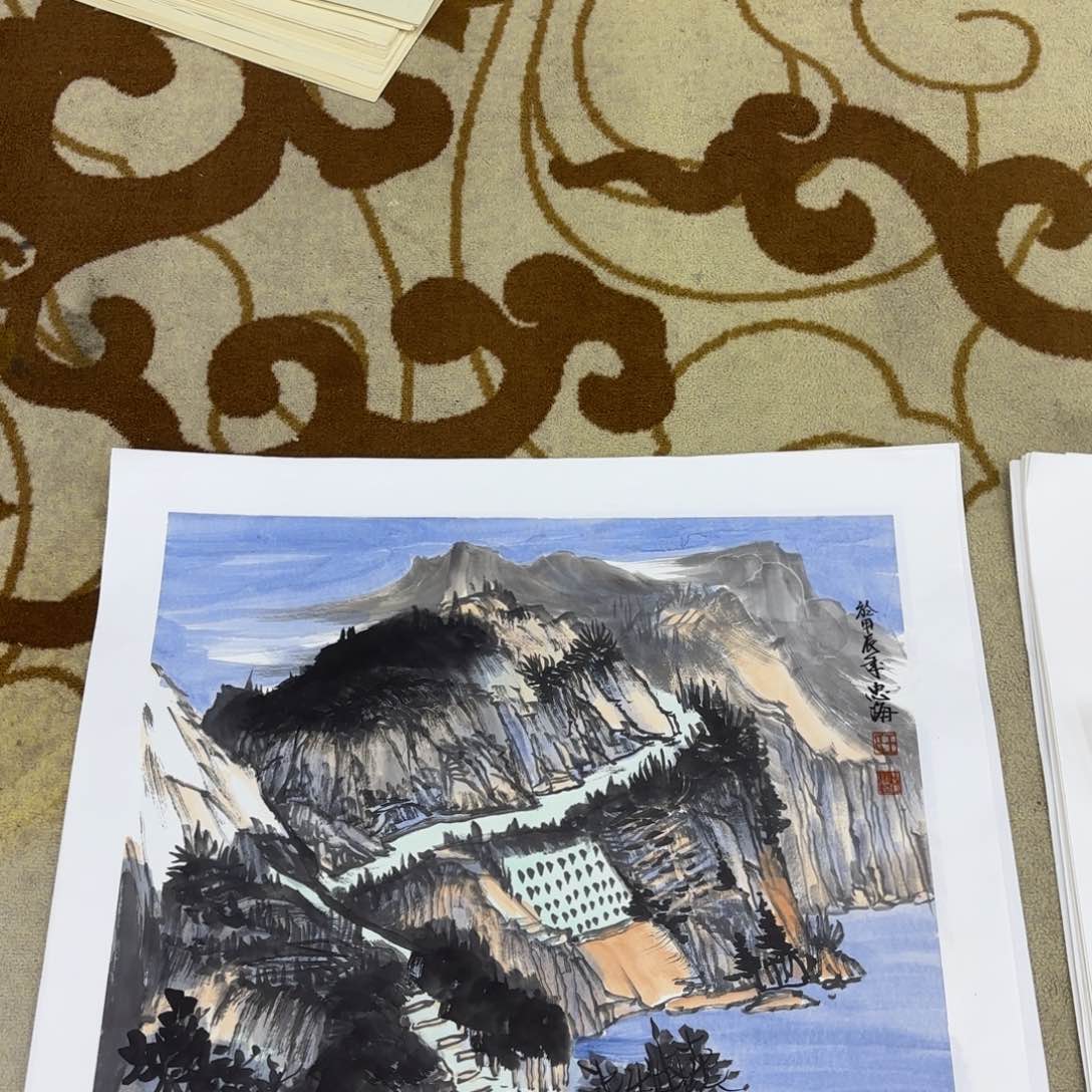 国画王忠海斗方李欣主播