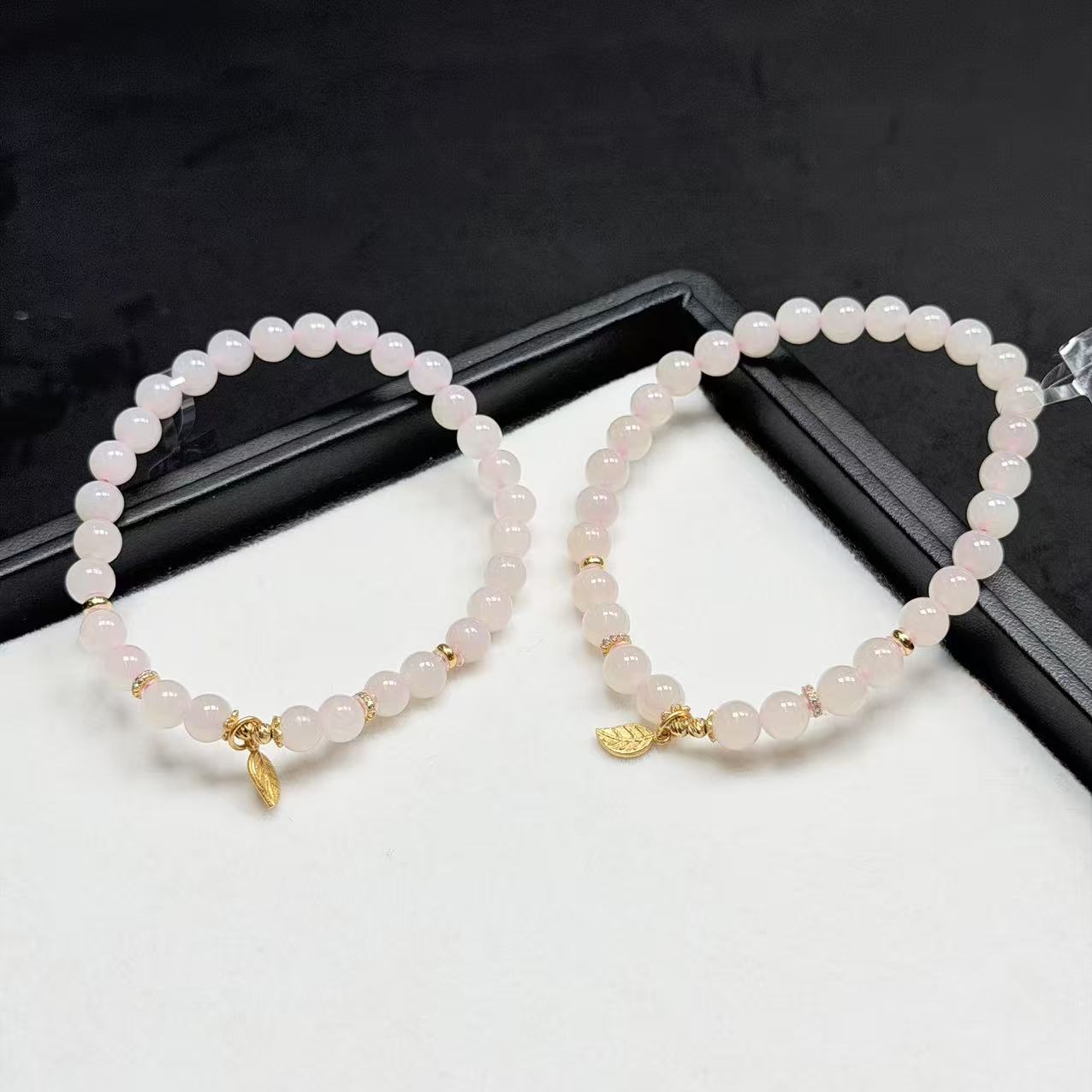 【睿泽赏宝】S925和田玉藕粉手串 多样性发一 6mm KT0800409