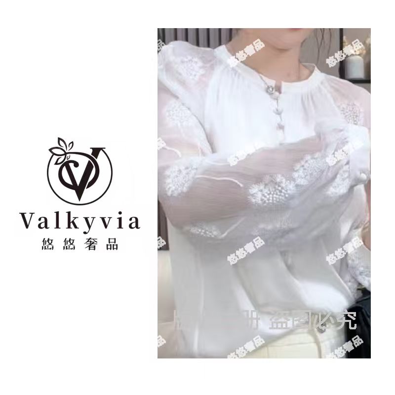 【Valkyvia/悠悠奢品】2025新款气质清透显瘦减龄衬衫Q24BC1744