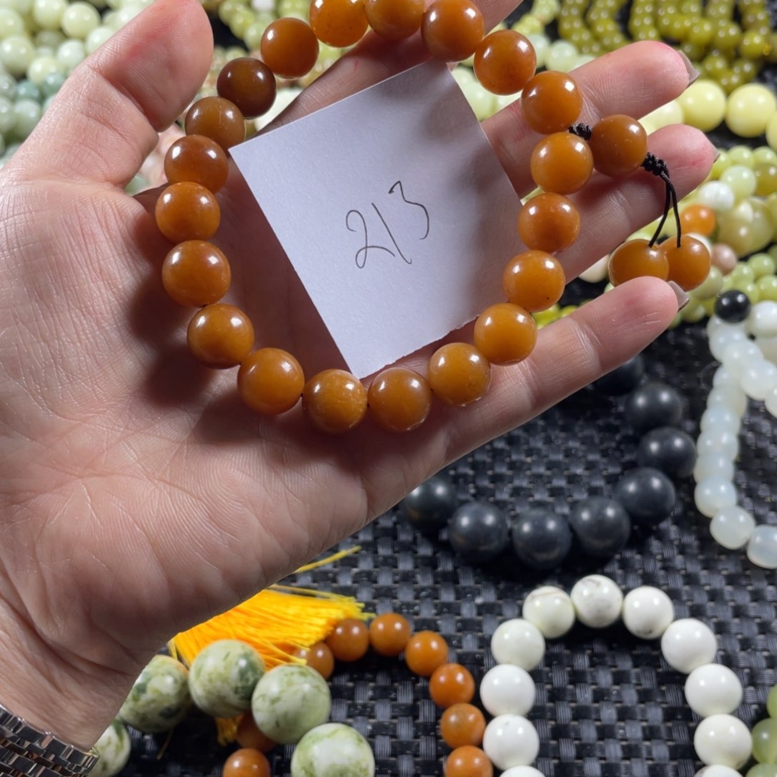 蛇纹石玉未镶嵌手链