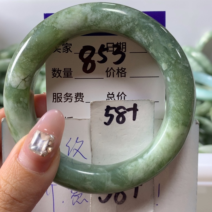蛇纹石玉手镯未镶嵌853