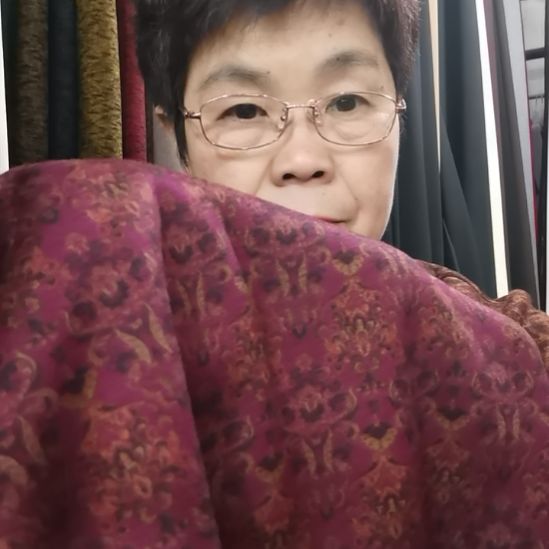 雕绒布料玫瑰宋锦2米