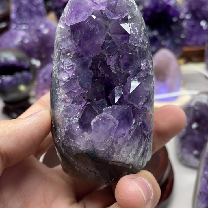 未镶嵌摆件紫晶天然紫晶