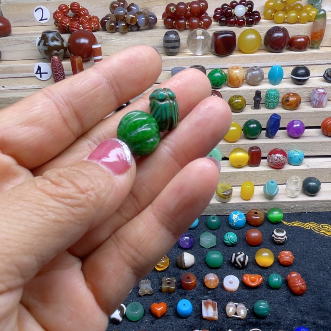 合金颈饰玛瑙/玉髓嗨****粒