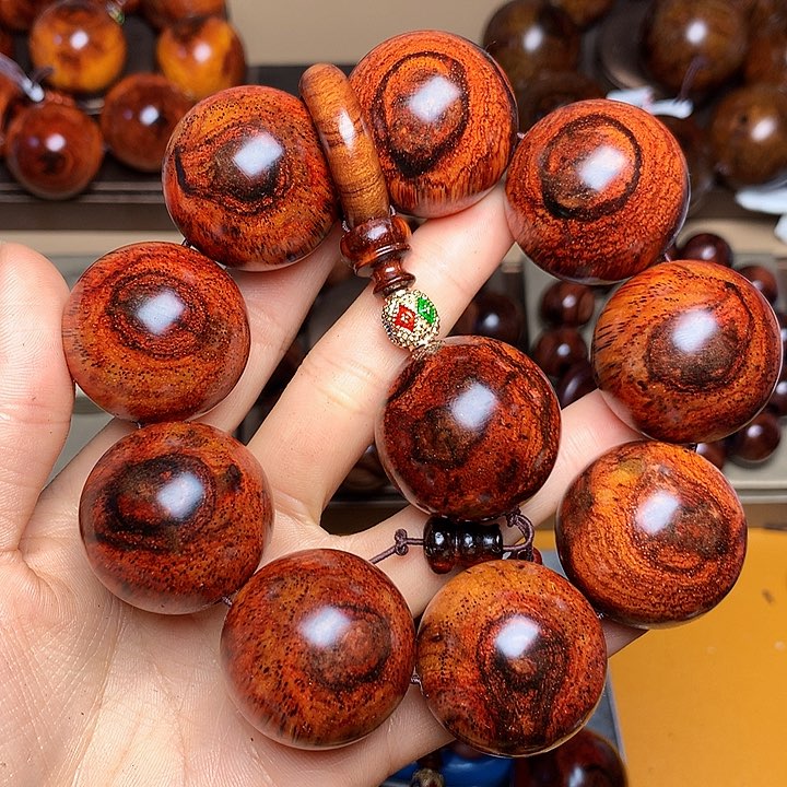 花梨木类手串/手链小*老挝花梨风化料土埋料3.0