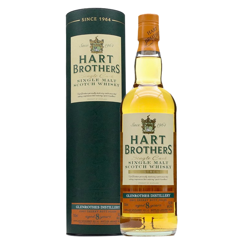 哈特兄弟格兰路思8年52.5度单一麦芽苏格兰威士忌Hart Brothers