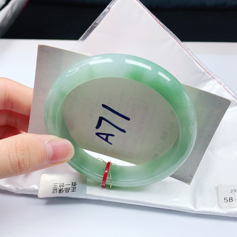 【闪购商品】翡翠手镯未镶嵌天然缅甸a货手镯58