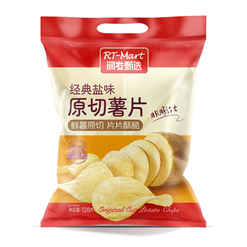 RT-Mart  原切薯片(经典盐味)128g