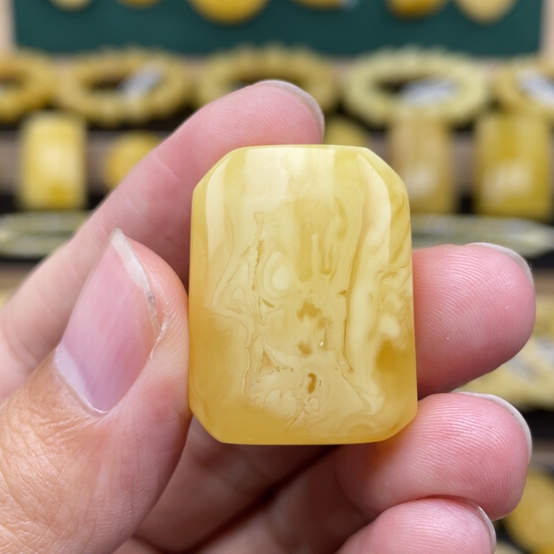 琥珀裸石未镶嵌琥珀蜜蜡