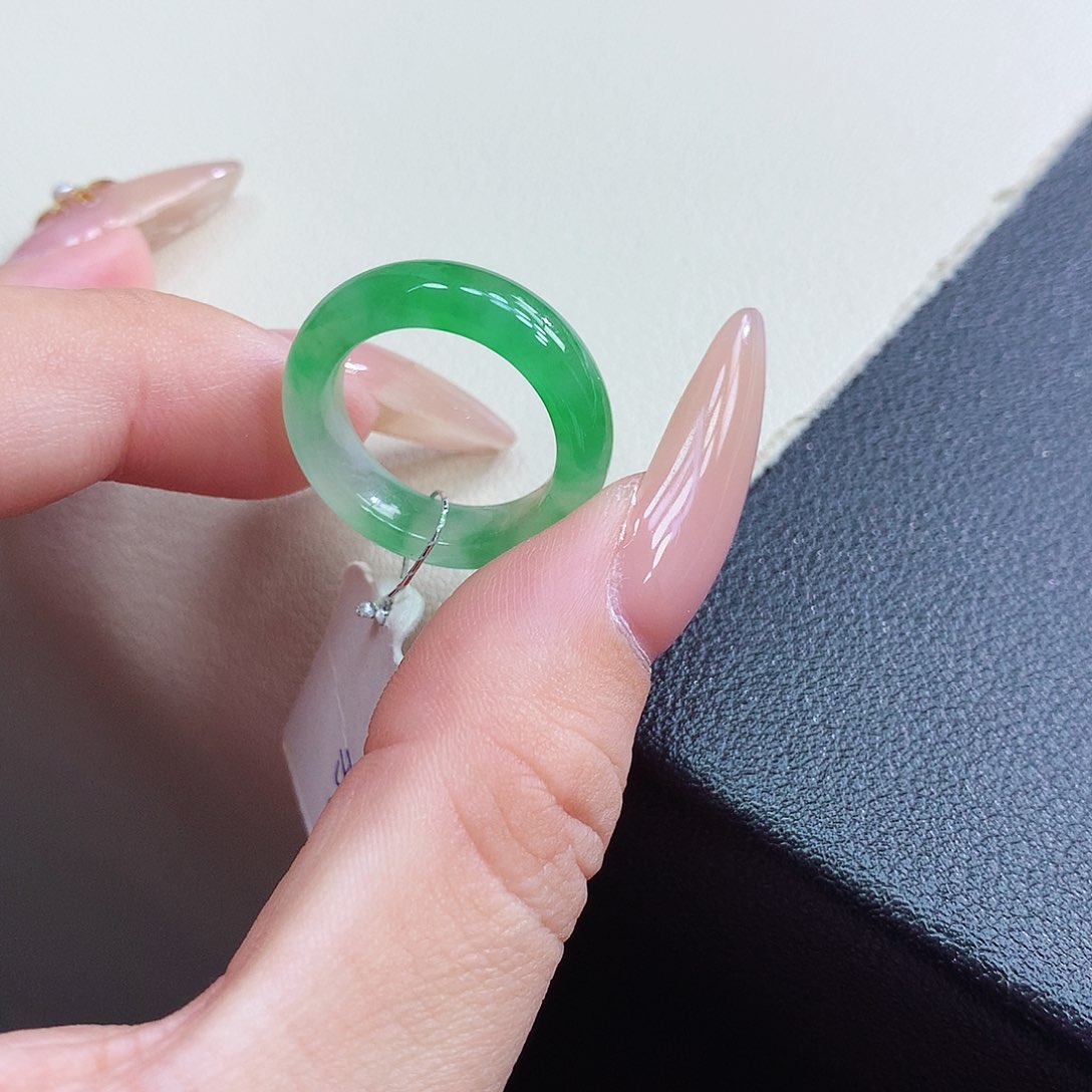 未镶嵌戒指翡翠9号