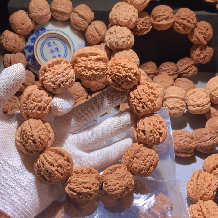 &***&手串文玩核桃白狮子