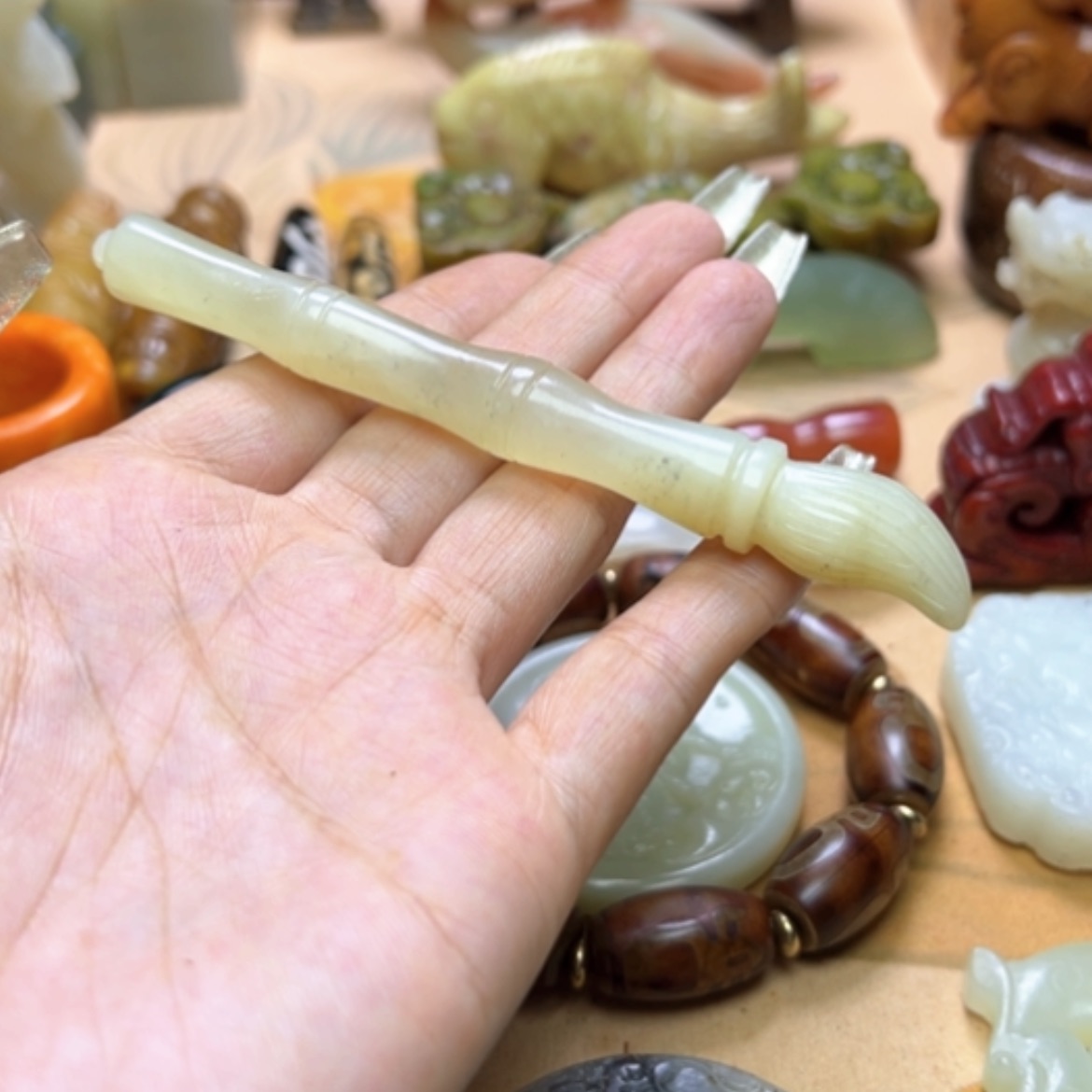 【闪购商品】蛇纹石玉颈饰未镶嵌