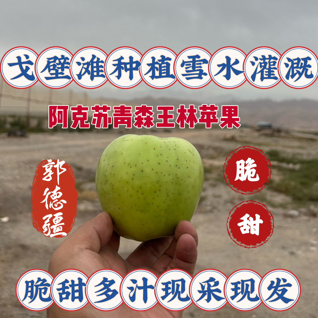 新疆阿克苏王林苹果 粉了面了 粉了面了 粉了面了 老粉福利无售后