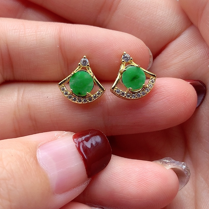 翡翠颈饰银S925镶嵌翡翠