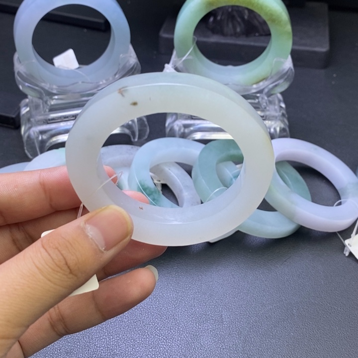 定制翡翠翡翠手镯未镶嵌51-54