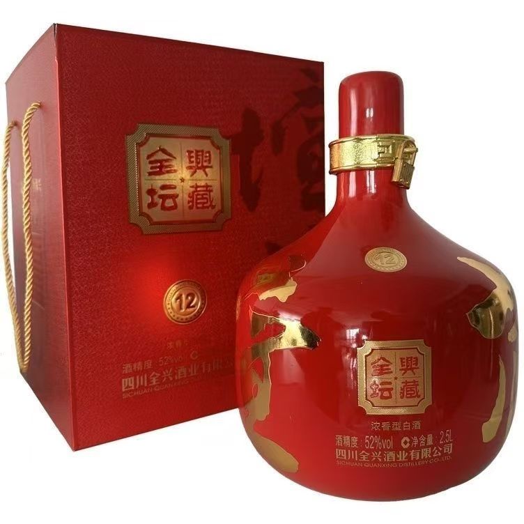 全兴全兴坛藏12 浓香型白酒52度2500ml