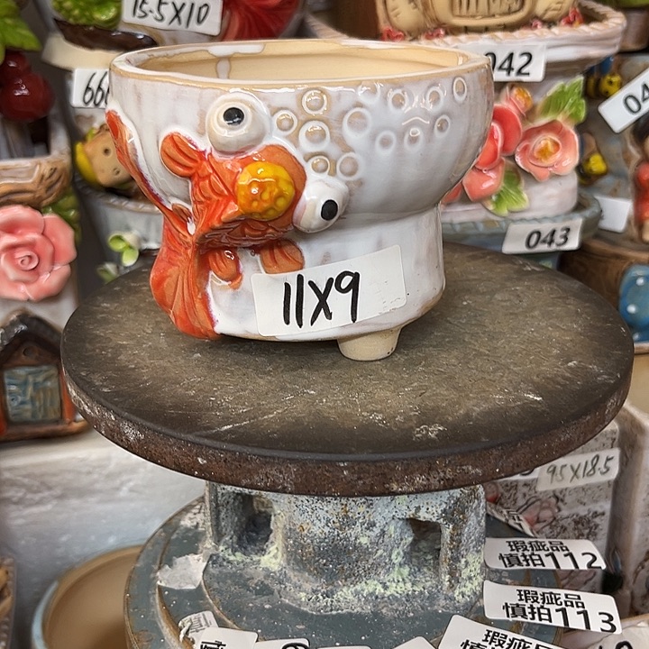 粗陶材质多肉花盆