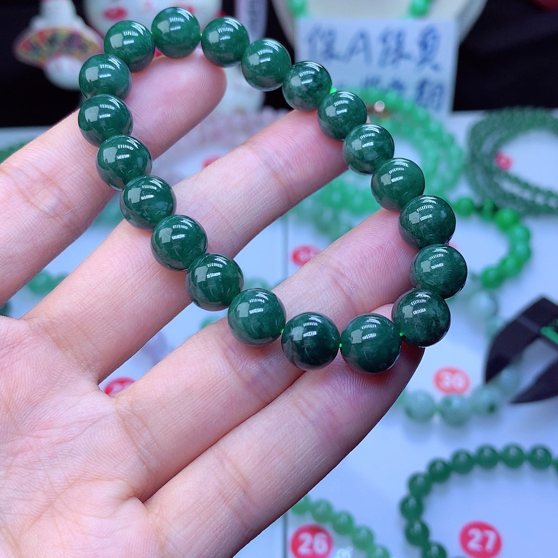 翡翠毛衣链未镶嵌