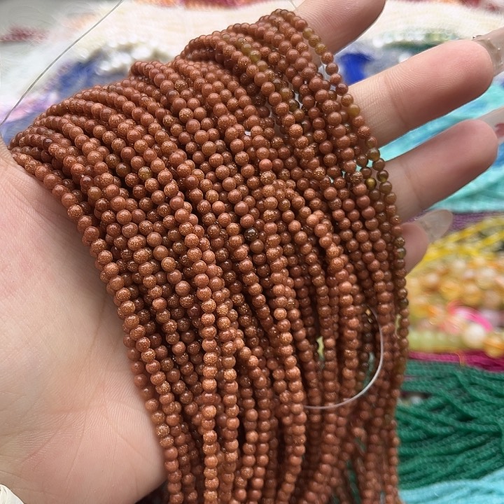 玛瑙/玉髓珠宝半成品未镶嵌2条3mm左右金沙石