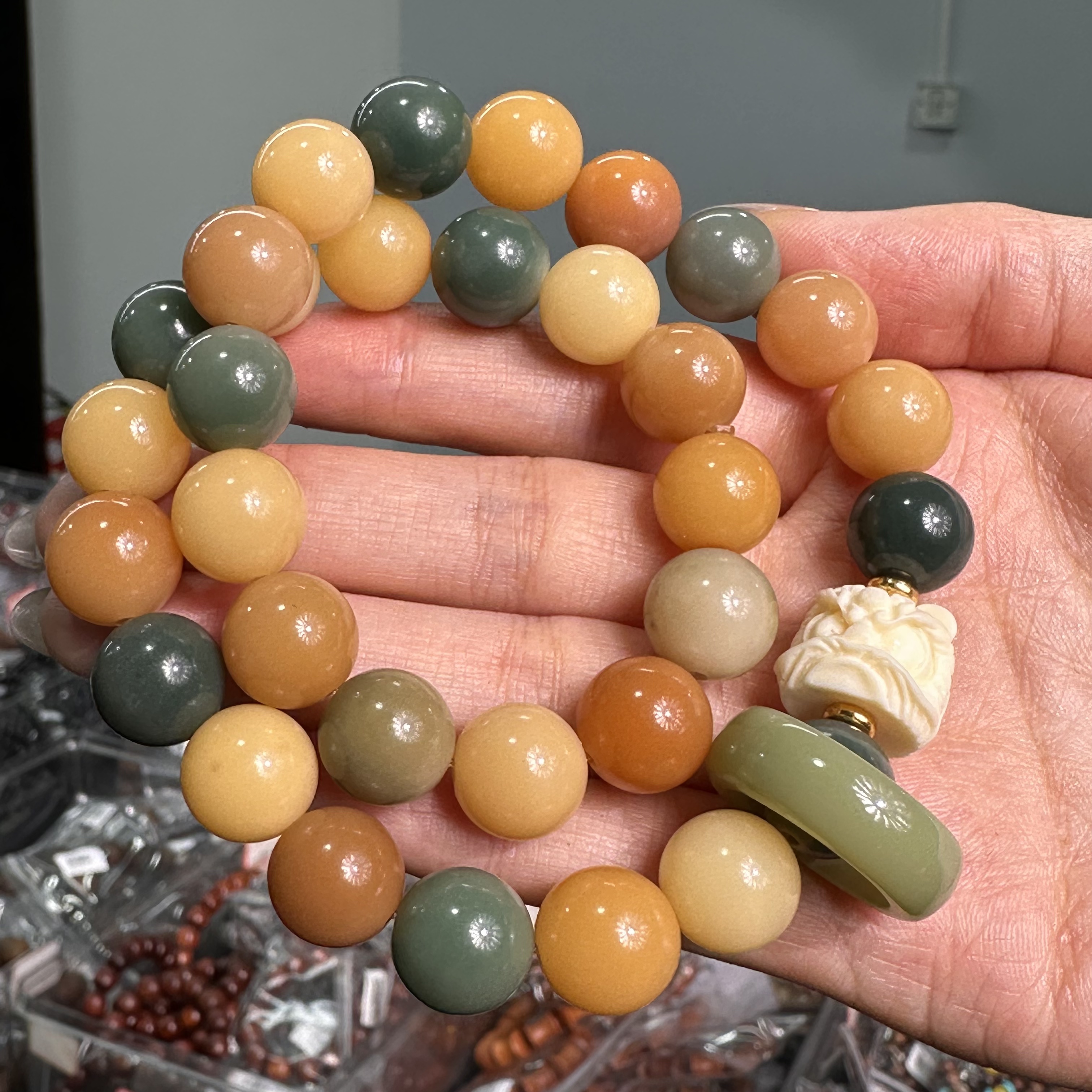 【苏禾】高阶版精品1.2多宝菩提手持+醒狮【032】