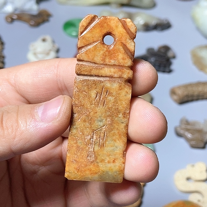 和田玉未镶嵌颈饰146