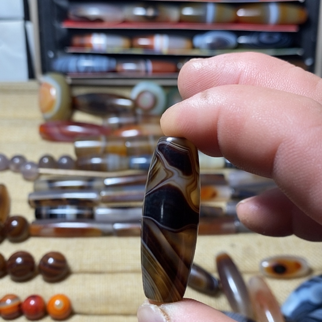 玛瑙/玉髓合金颈饰