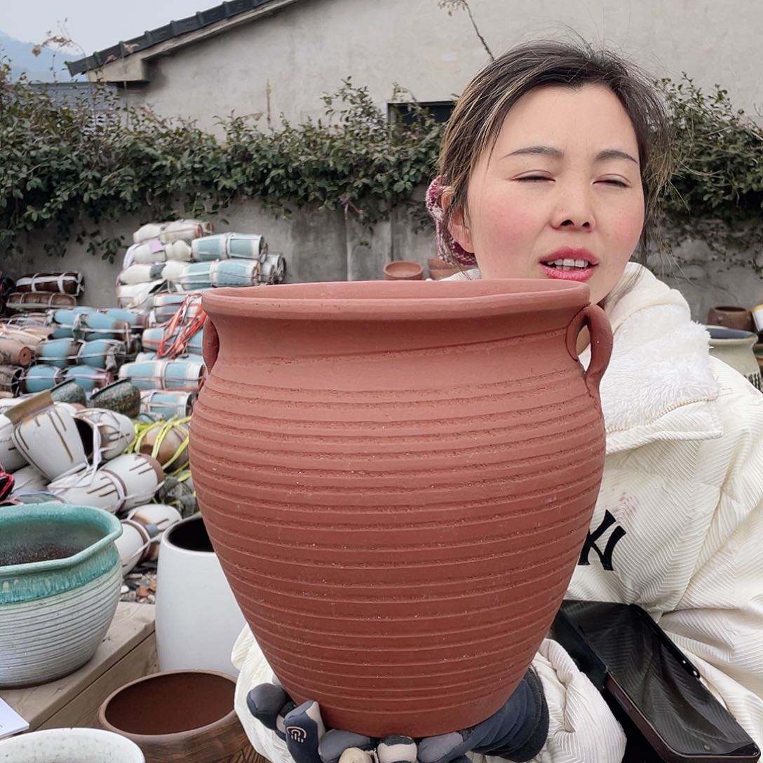 红陶王嫂花盆直播0225-855