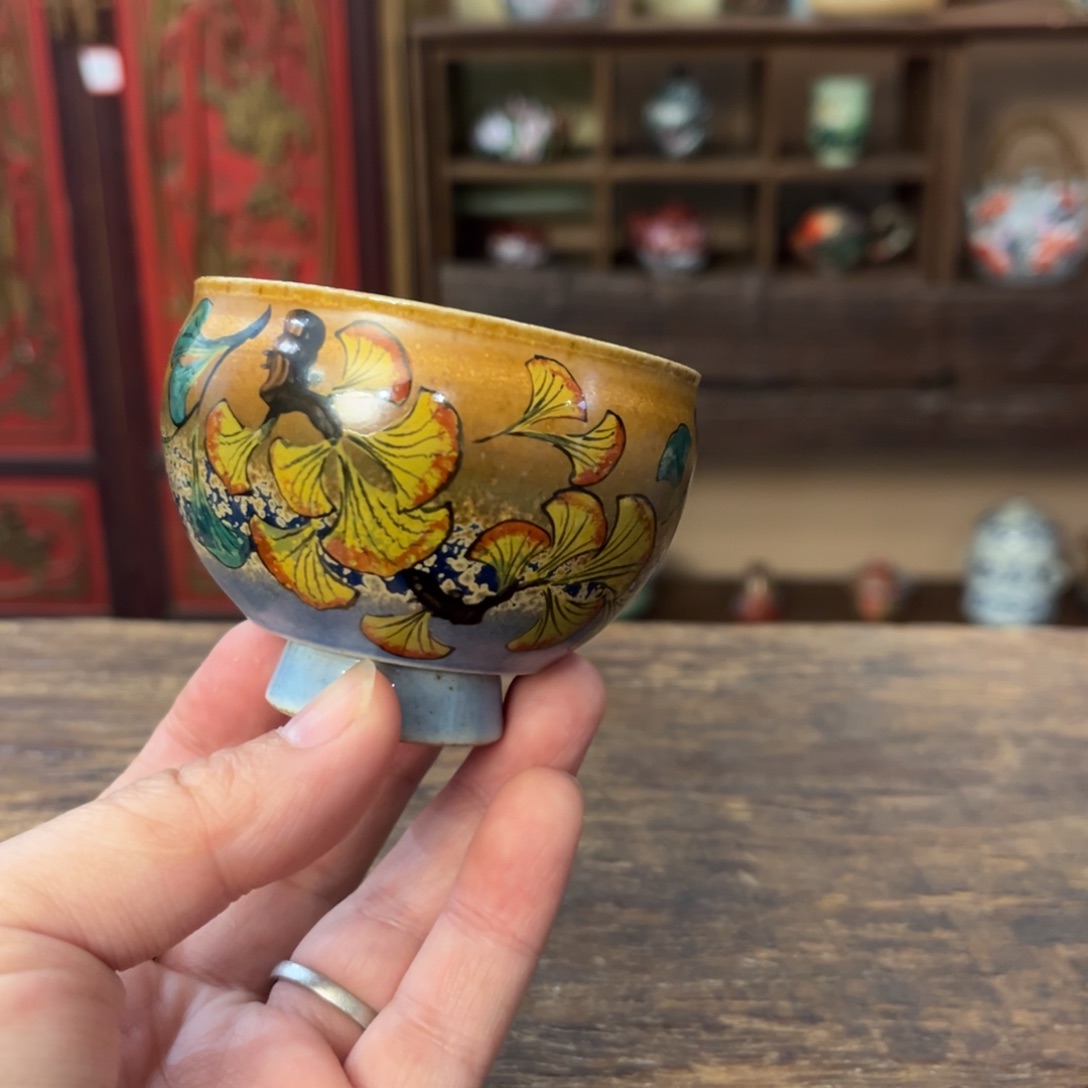 柴烧手工手绘陶瓷