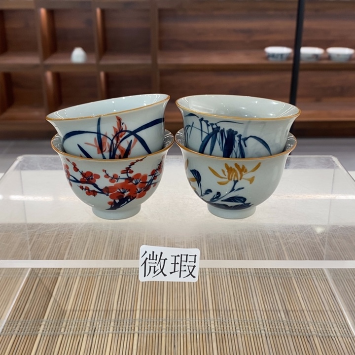 釉下老陶泥手工绘制