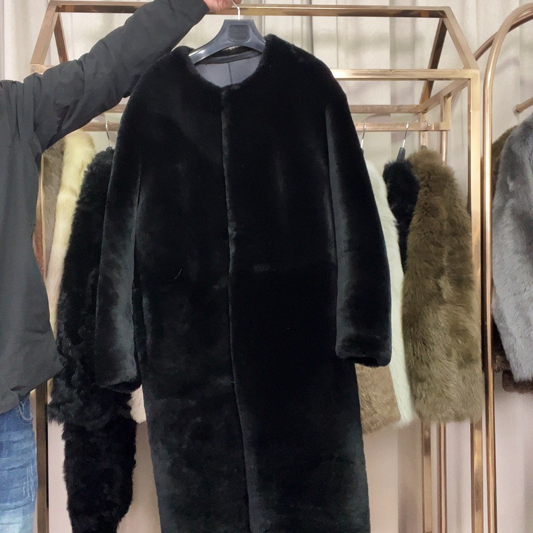 进口美丽奴黑色长款M