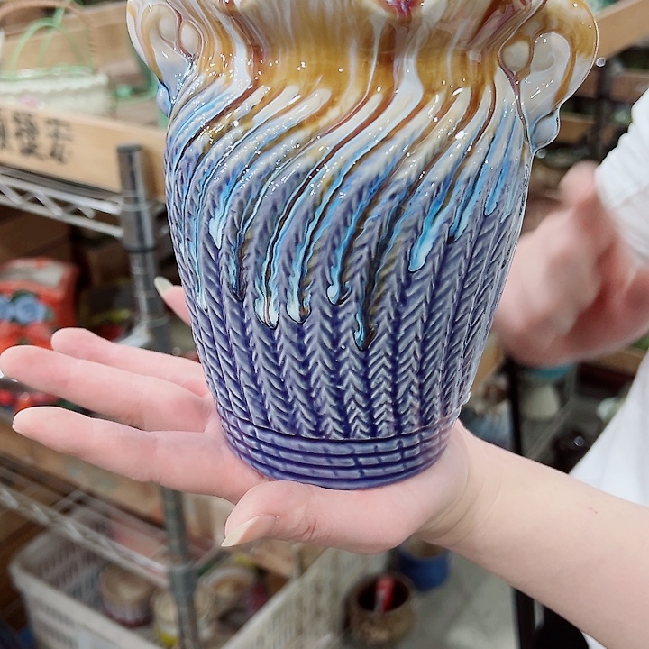 有孔，凑单福利满10元发货陶瓷多肉花盆！