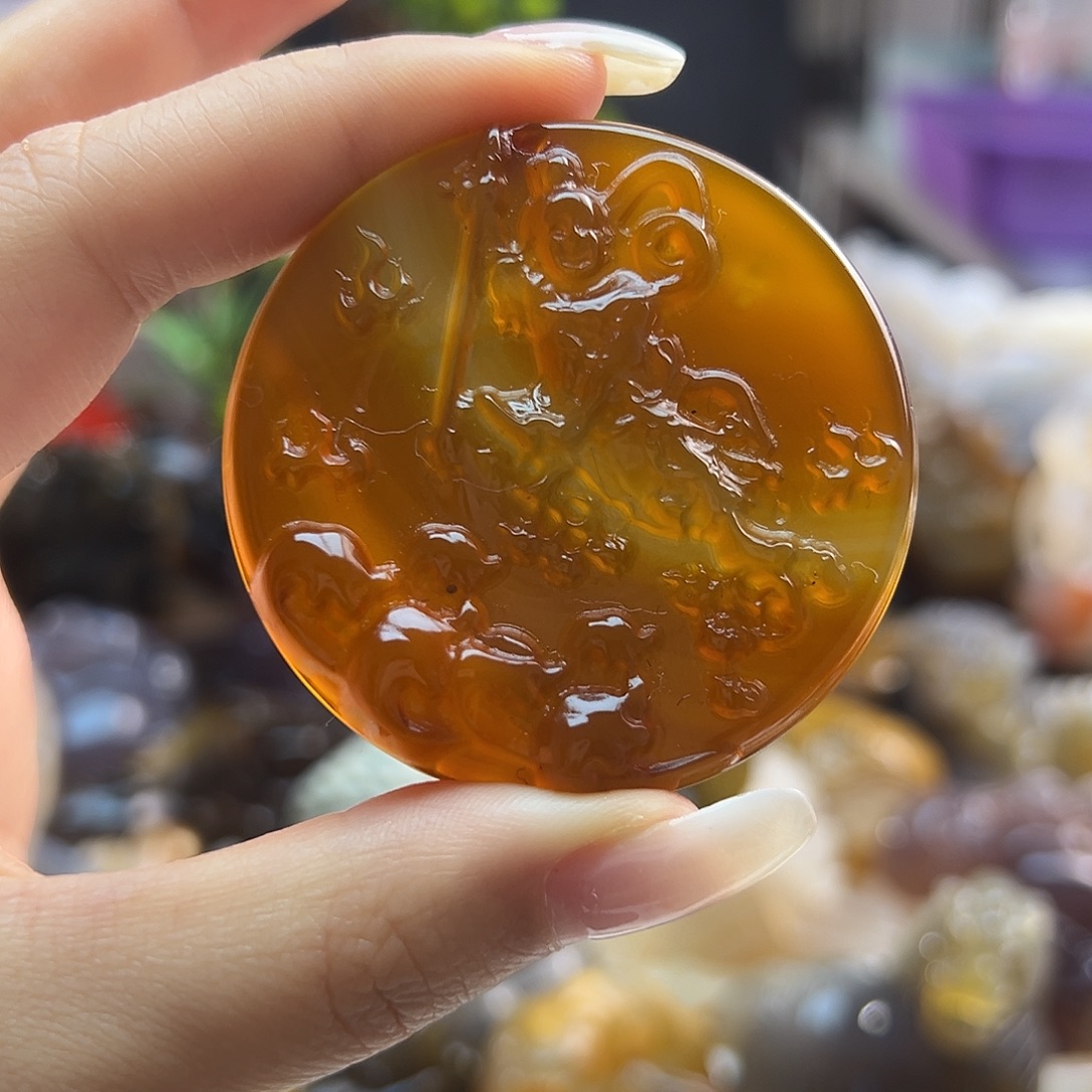 玛瑙/玉髓未镶嵌吊坠(不含链)