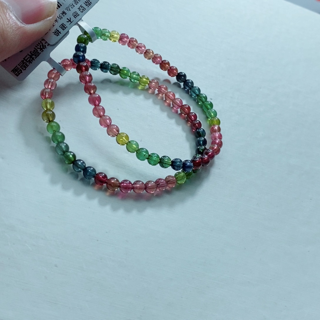 碧玺手链未镶嵌多样性发一条