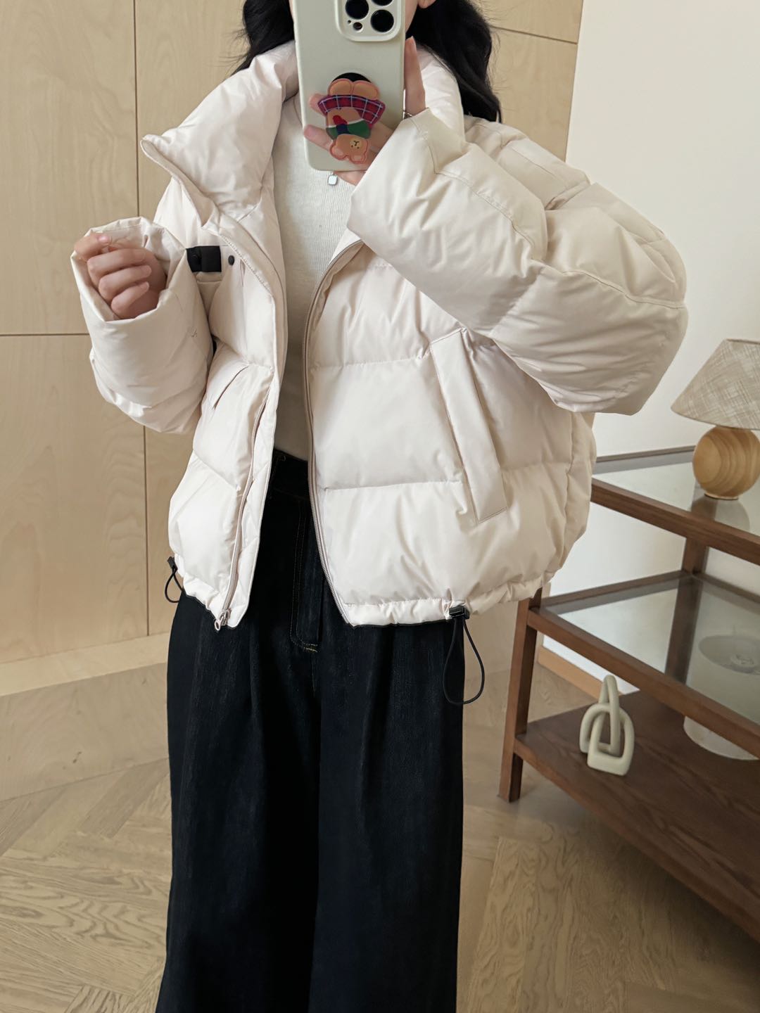 2025年秋冬羽绒服女短款韩版立领小个子加厚羽绒服时尚保暖外套冬