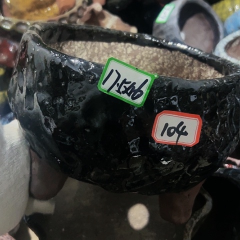 红陶粗陶花盆手工