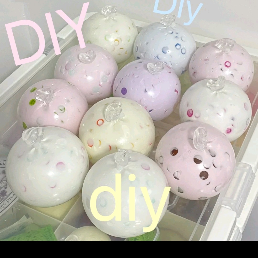手作球DIY制作，4厘米2个