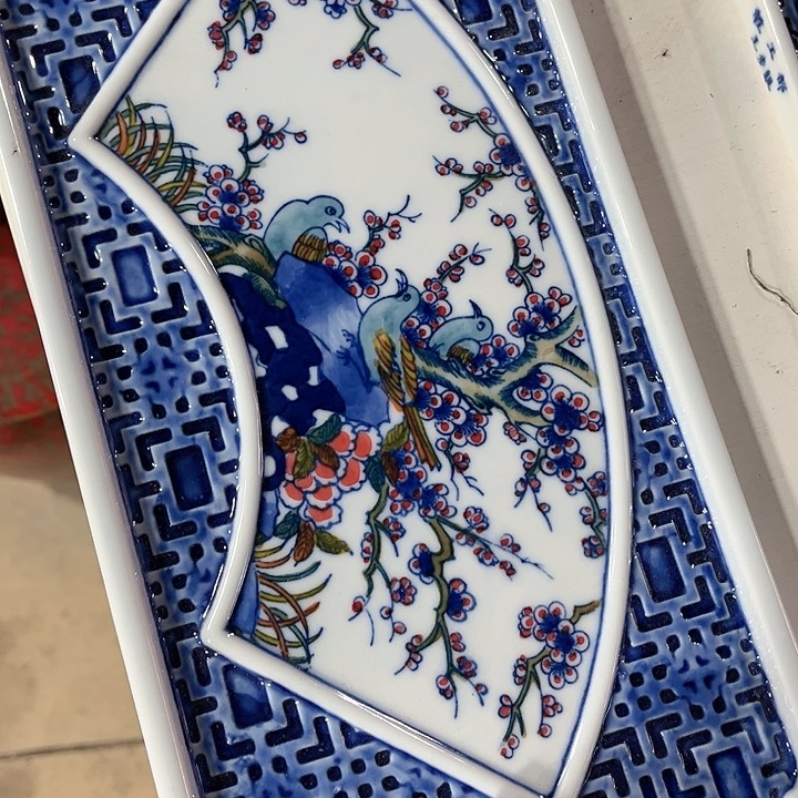 瓷片景德镇陶瓷茶盘。