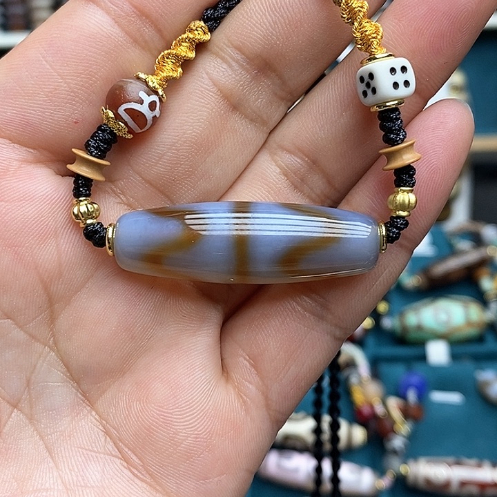 玛瑙/玉髓颈饰合金