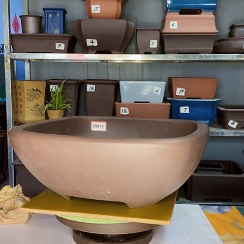 红陶紫砂花盆紫砂