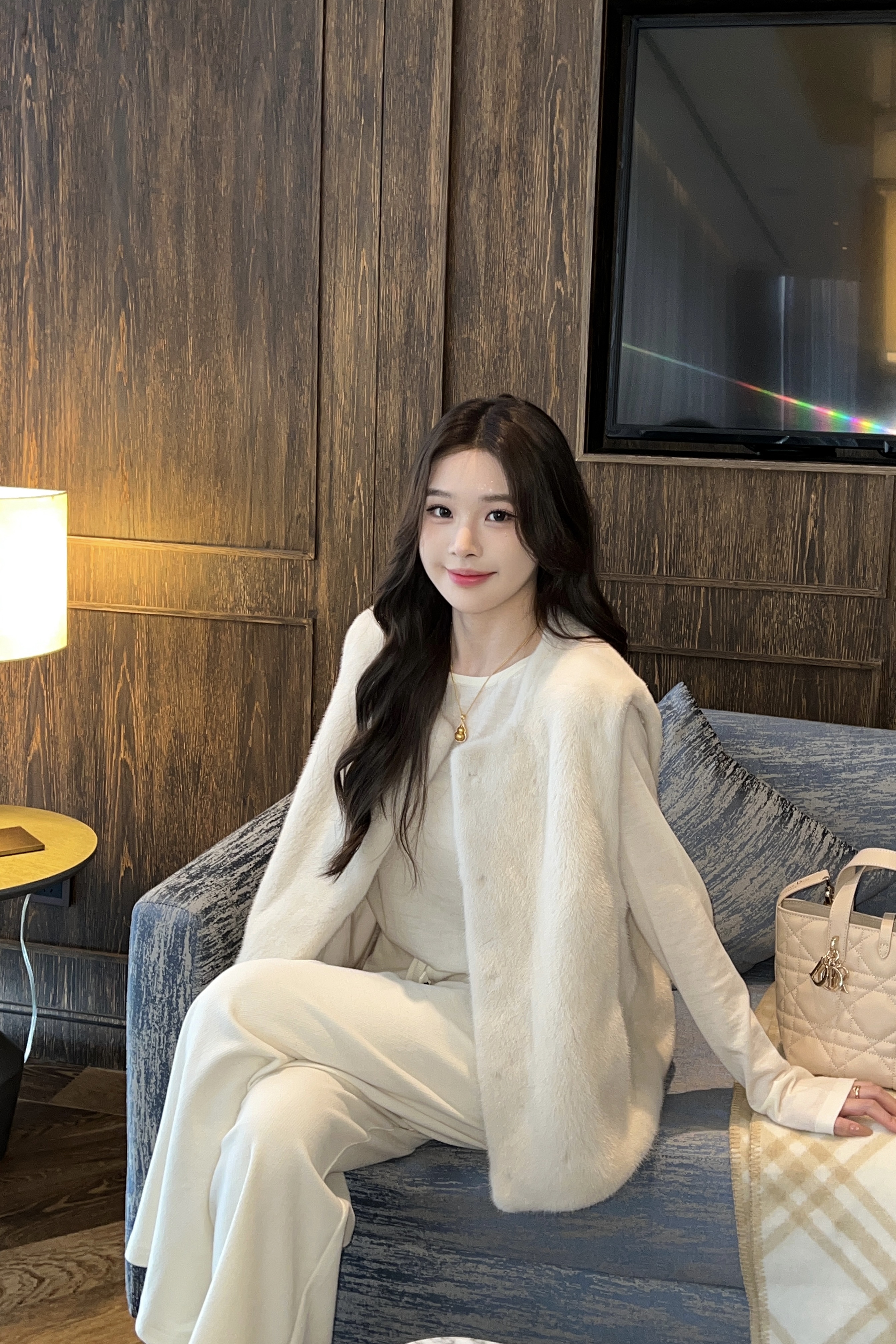 【BAGALIO】【芝士夹心】进口雪绒皇冠天鹅绒水貂马甲 1086