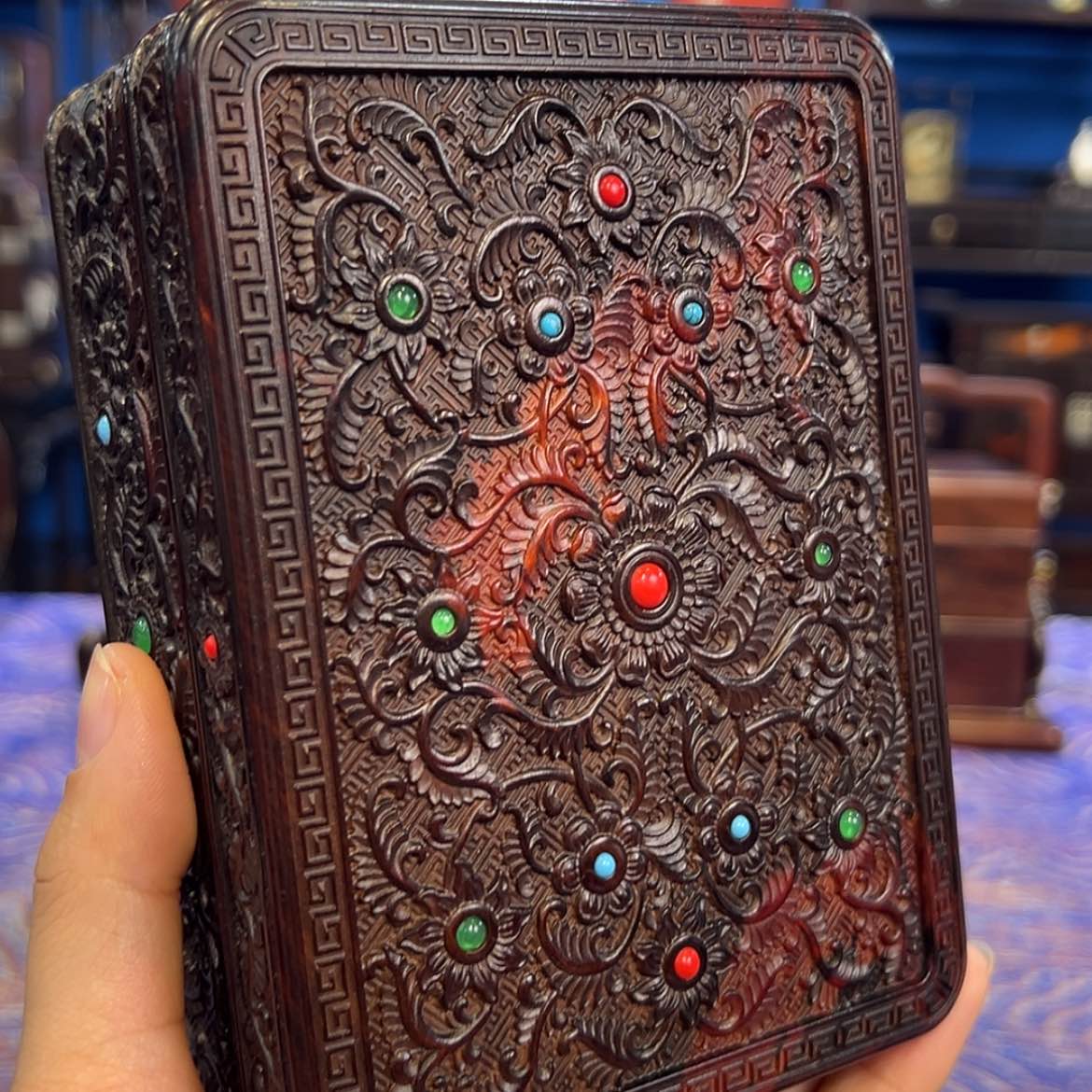 【闪购商品】红酸枝木类成套家具盒子